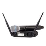 Shure GLXD24R Plus Dual Band Vocal Handheld Wireless System with Beta87a Front View